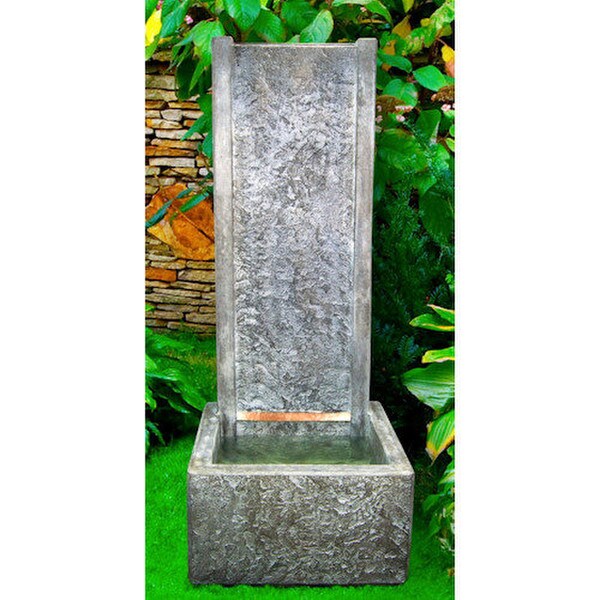 Faux Slate Cast Stone Wall Fountain brings the timeless beauty American